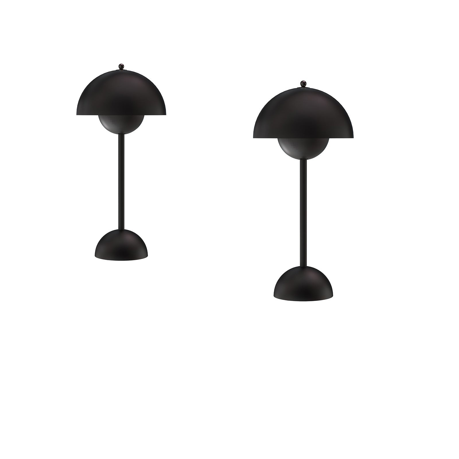13.6 "  Black+Gold Luxury Style Rechargeable LED Cordless Touch Table Lamp for Living Room with 3 Color Temperature 2PK