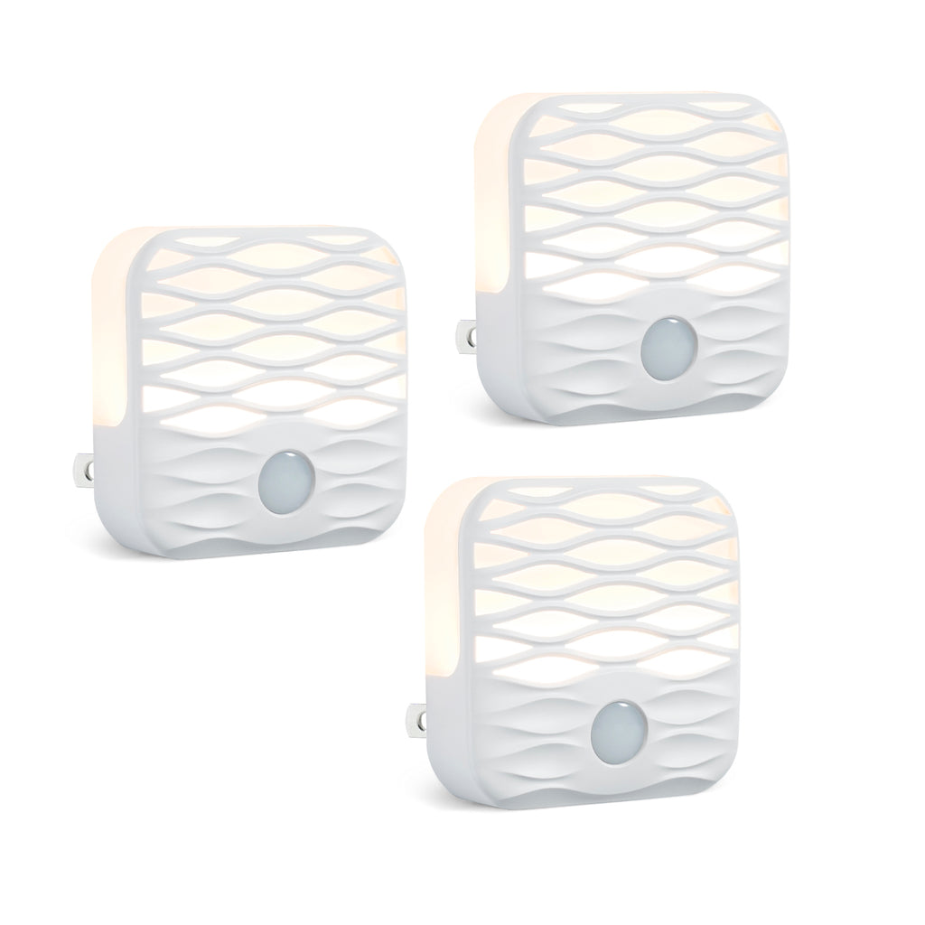 Plug In Integrated LED Night Light with Light Sensor (3-Pack)