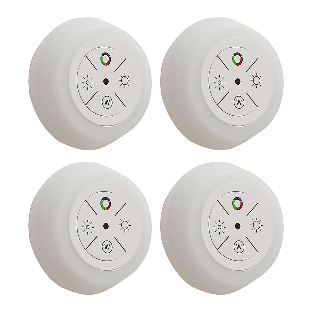 12-Color Changing Plug In LED Night Lights with Light Sensor (4-Pack)