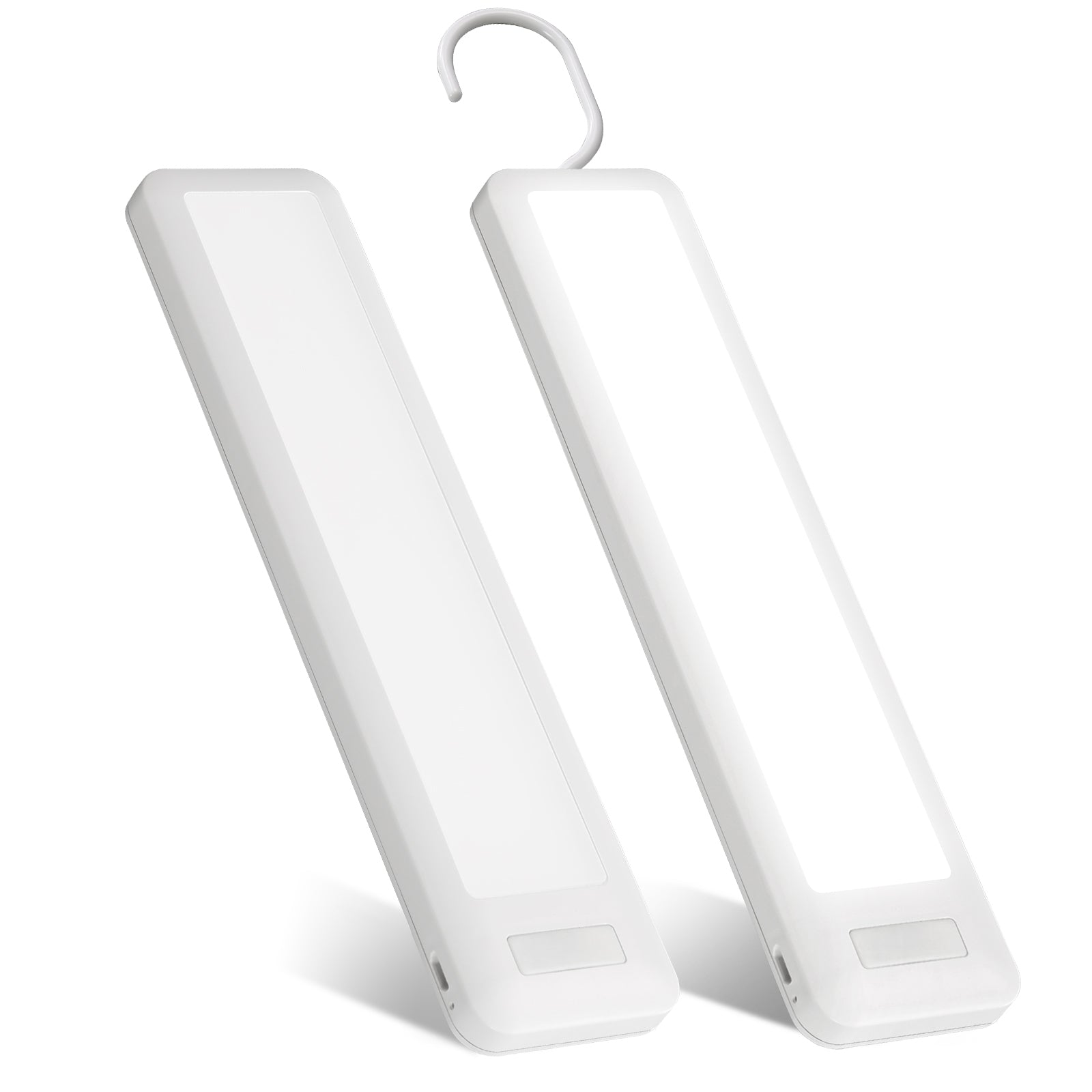 7.8 "  Battery Operated Warm White Integrated LED Under Cabinet Lights with Hook, 2-Pack