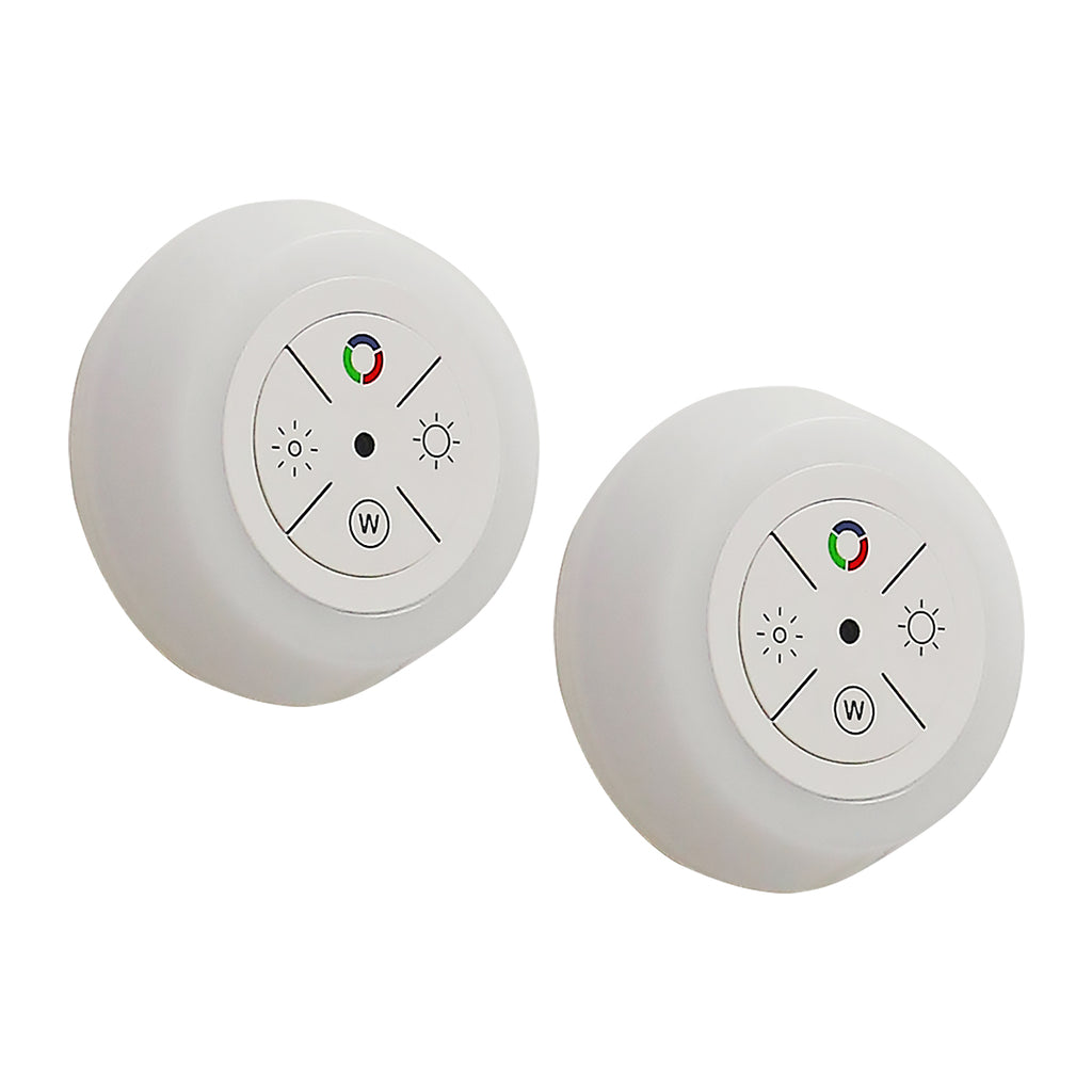 12-Color Changing Plug In LED Night Lights with Light Sensor (2-Pack)