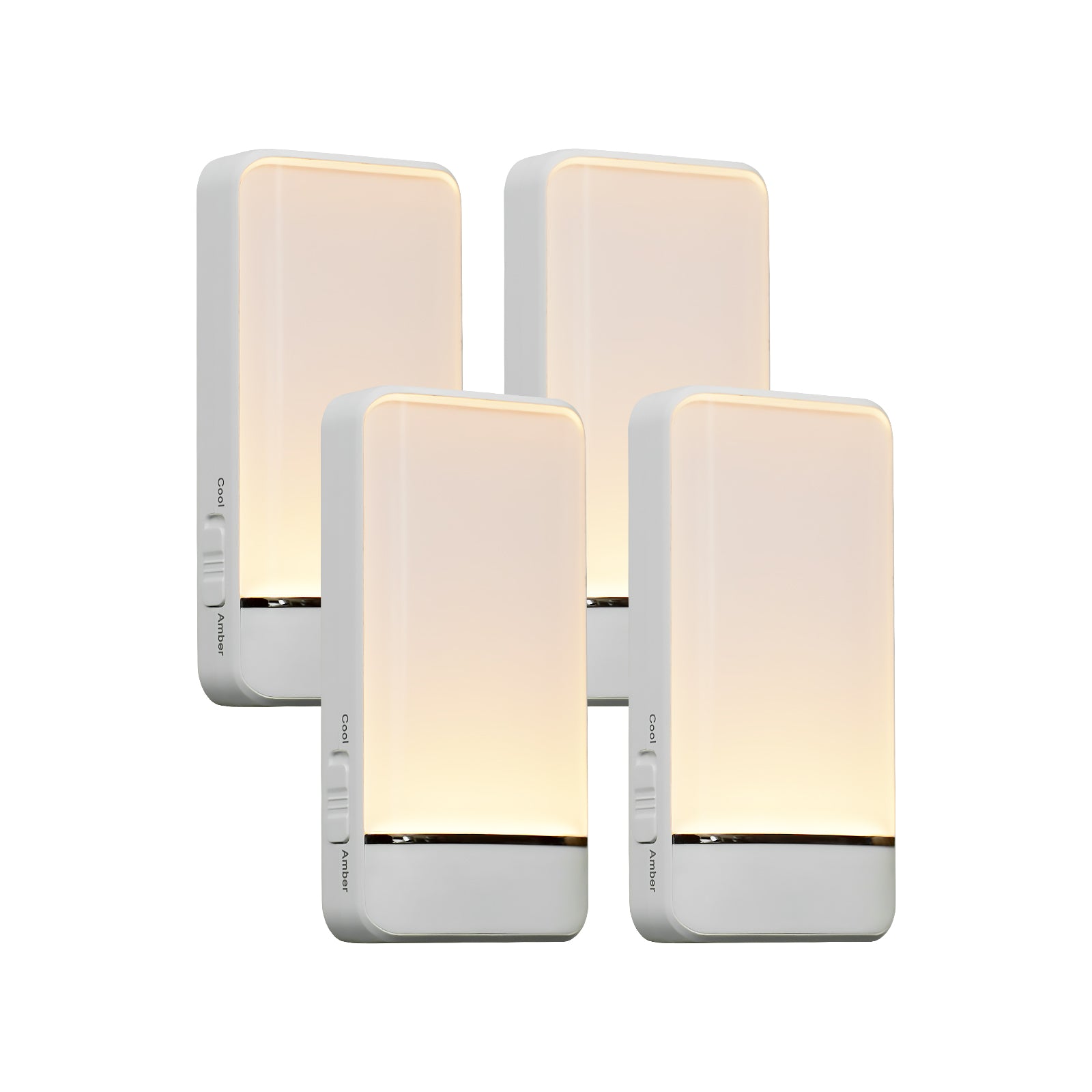 LED Plug in Night Light with Invisible Motion Sensor, 2 Color Temperatures and 2 Brightness Levels? (4-Pack)
