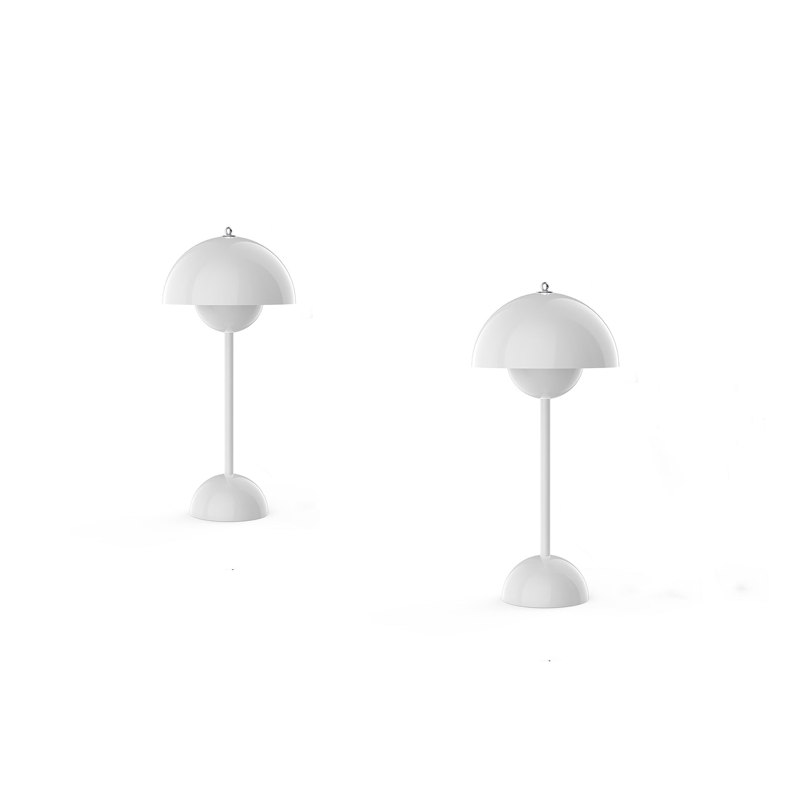 13.6 "  White Minimalist Style Rechargeable LED Cordless Touch Table Lamp for Living Room with 3 Color Temperature 2PK