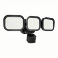 40 Watt equivalent 6500 Lumen 270 Degree Black Motion Sensing Dusk to Dawn Integrated LED Flood Light