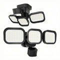 40 Watt equivalent 6500 Lumen 270 Degree Black Motion Sensing Dusk to Dawn Integrated LED Flood Light (2-Pack)