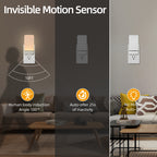 LED Plug in Night Light with Invisible Motion Sensor, 2 Color Temperatures and 2 Brightness Levels? (4-Pack)