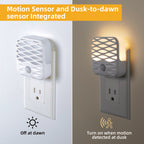 Plug In Integrated LED Night Light with Motion Sensor (3-Pack)
