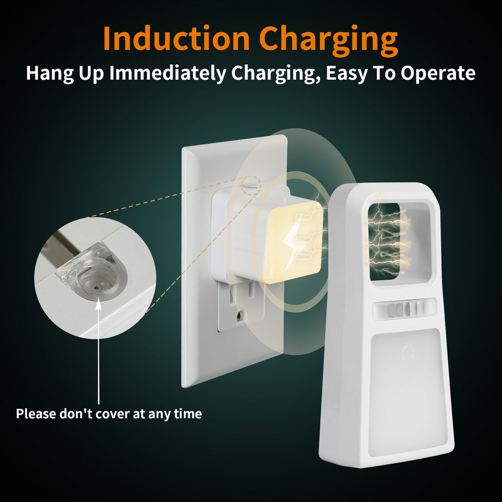 5-in-1 Power Failure Night Lights, Multifunctional Emergency Lights with Inductive Rechargeable (3-Pack)
