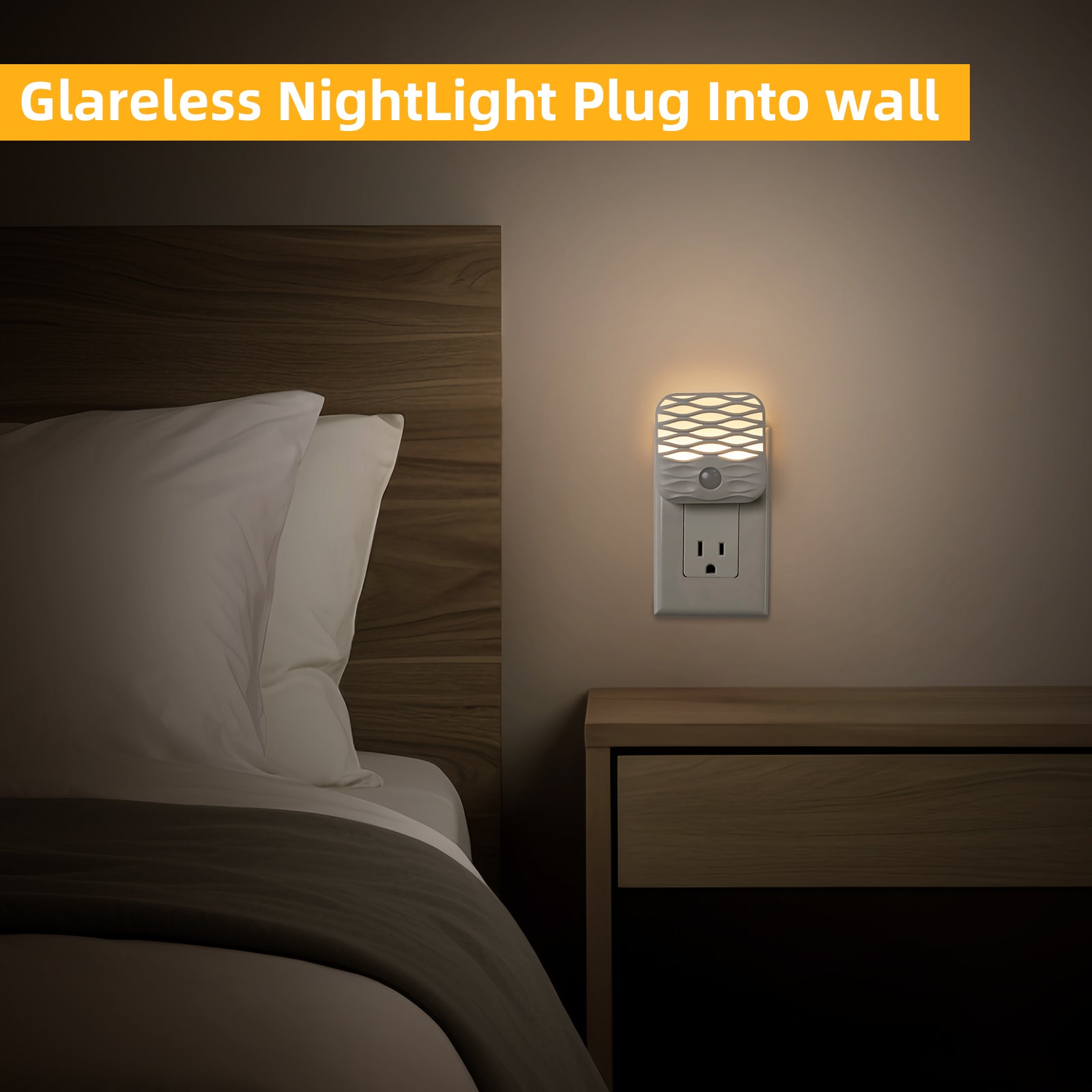 Plug In Integrated LED Night Light with Light Sensor (3-Pack)