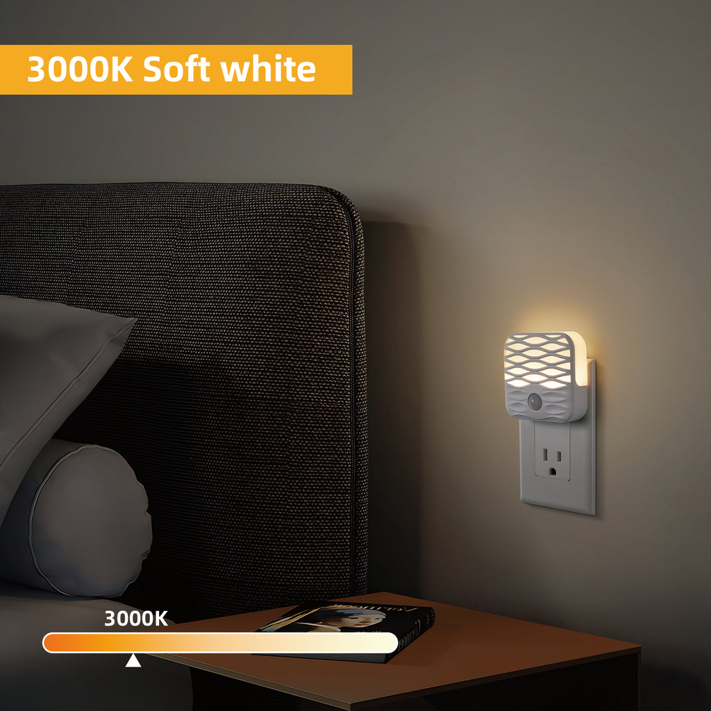 Plug In Integrated LED Night Light with Motion Sensor (3-Pack)