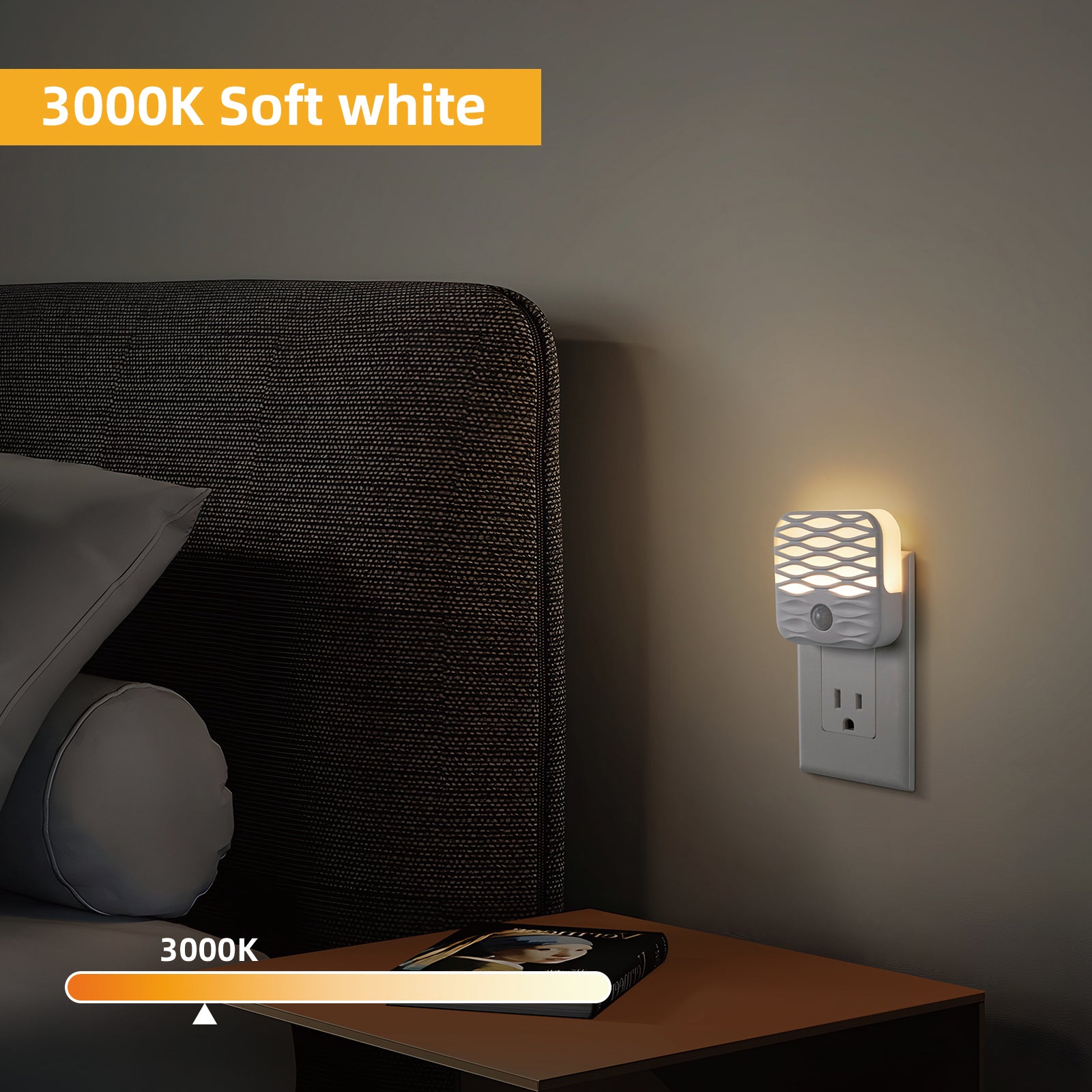 Plug In Integrated LED Night Light with Motion Sensor (3-Pack)