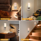 LED Plug in Night Light with Invisible Motion Sensor, 2 Color Temperatures and 2 Brightness Levels? (2-Pack)
