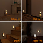 5-in-1 Power Failure Night Lights, Multifunctional Emergency Lights with Inductive Rechargeable (3-Pack)