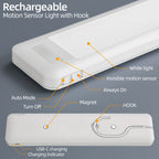 7.8 "  Battery Operated Warm White Integrated LED Under Cabinet Lights with Hook, 2-Pack