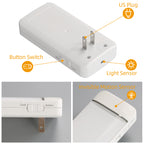 LED Plug in Night Light with Invisible Motion Sensor, 2 Color Temperatures and 2 Brightness Levels? (4-Pack)