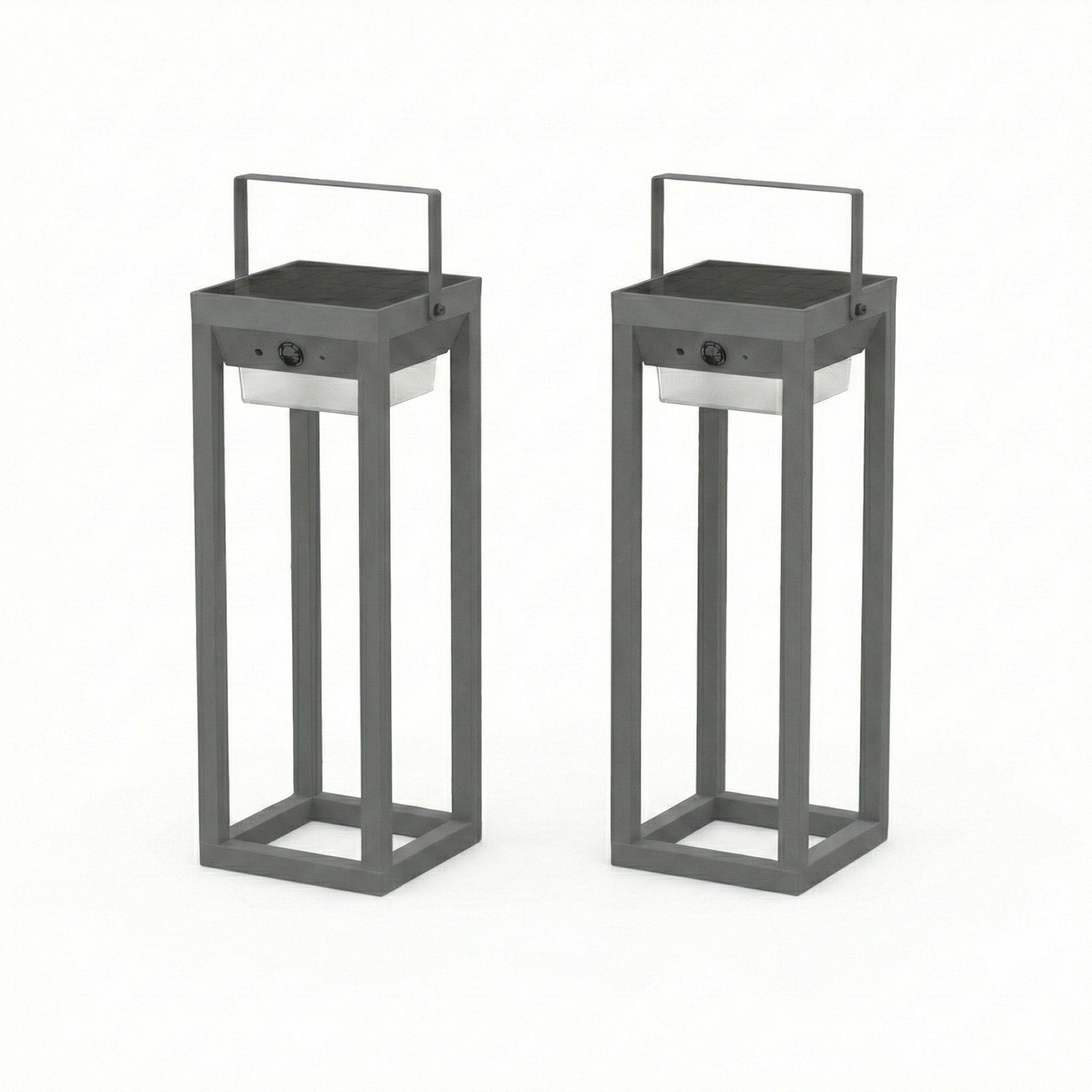 Solar RechargeableLED Cordless Table Lmap for Dinner with Stepless Dimming & Waterproof (2-Pack)